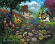 Mickey Mouse Artwork Mickey Mouse Artwork Mickey's Koi Pond